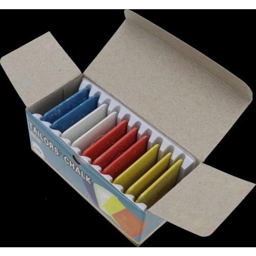 10Pcs/Box Mix Color Erasable Tailor Chalk Sewing Chalk Tailors Fabric Chalk for Fashion Designer Making Sewing Accessory