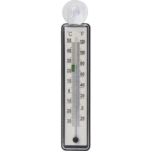 Fish Tank Aquarium Thermometer Glass Meter Water Temperature Gauge Suction Cup