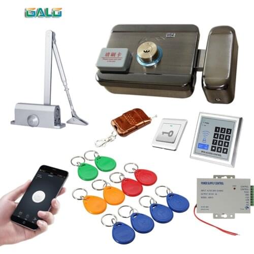 Automatic Door Closers Security System Keypad RFD Door Access Control System wifi Access Control RFID Reader Electronic Lock Kit