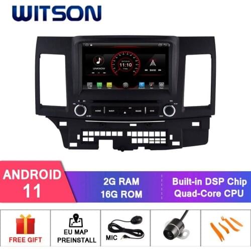 WITSON Android 10. 0 2GB RAM 16GB FLASH CAR RADIO for MITSUBISHI LANCER 2006-2015 GPS+DAB+OBD+TPMS+DVR supported