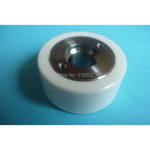 X054D413G51 M403 Mitsubishi White Ceramic Auxiliary/ Assist Pinch Roller OD57x ID19x T25mm for WEDM-LS Machine Parts