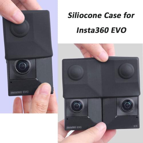 Insta360 EVO Case,Silicone Shockproof Anti-scratch Protective Cover Case Anti-Slip Cover Skins for Insta360 EVO 3D VR Camera