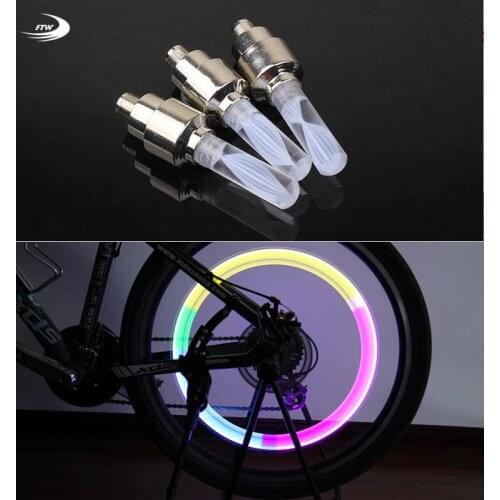 1pcs bike lights mtb mountain road bike bicycle lights LEDS Tyre Tire Valve Caps Wheel spokes LED Light auto lamp lamps BL0133
