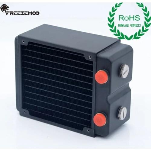 FREEZEMOD 120 radiator copper Heatsink 3 layers 65MM thick copper fins G1/4 For computer pc water cooling TSRP-HP65-120