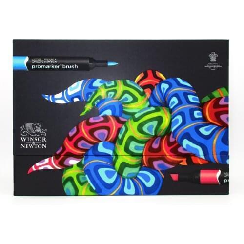 Winsor & Newton Brushmarker 48 Colors Essential Collection Markers Set