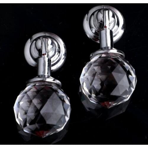 NEW Free Shipping simple Fashion clear Handle Crystal ball Drawer Dresser Cupboard Shoe Closet Pull Diamond Furniture door Knob