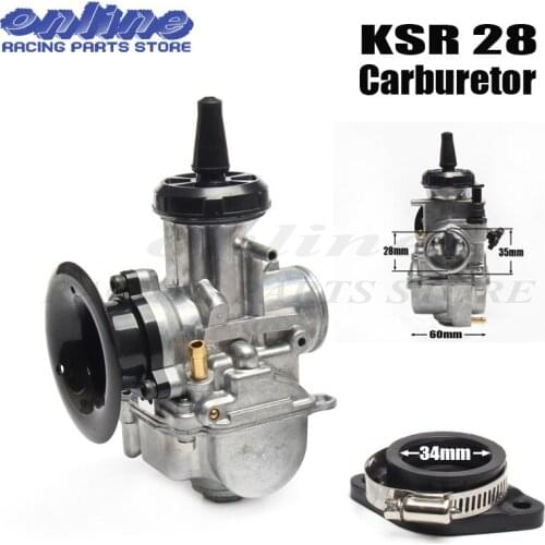NEW KSR 28mm carburetor MODEL KSR28 28mm CARBS KSR evolution KIT EVO carb For HOND yamah MOTORCYCLE