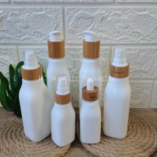 Wholesale Porcelain White Glass Dropper Bottle Empty Cosmetic Packaging Container Vial Essential Oil Bottles