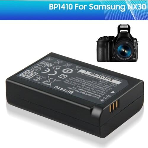 Original Camera Replacement Battery BP1410 for Samsung NX30 WB2200F Genuine Replacement Battery 1410mAh + Free Tools