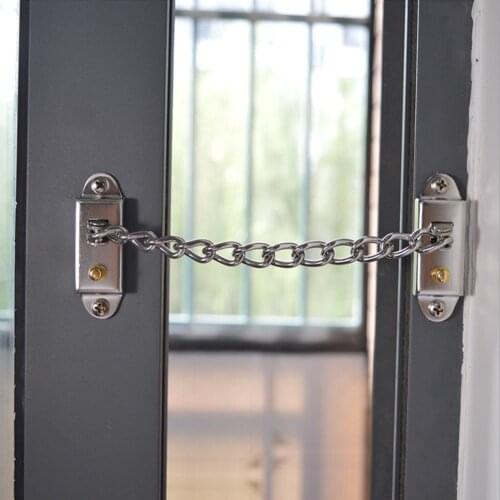 Stainless Steel Children Safety Anti-Theft Door Chain Lock Security for home hotel kindergarten