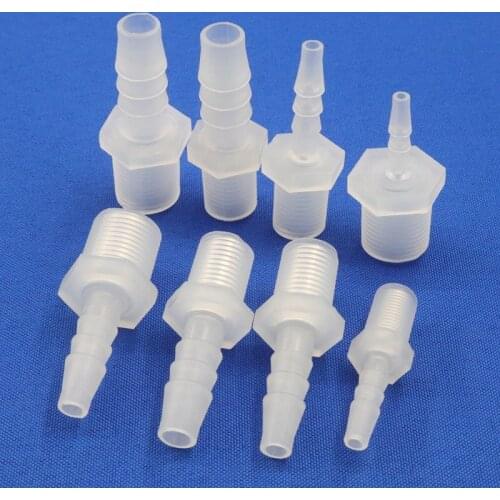 200~5pcs M14 M16 To 3.9~16mm Food Grade PP Threaded Joints Aquarium Fish Tank Adapter Air Pump Aerator Hose Connectors