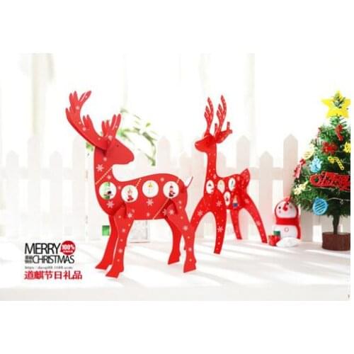 DIY Christmas creative gifts,36-39cm wooden Christmas deer,Christmas Decoration Desktop decorations,Wooden Christmas deer