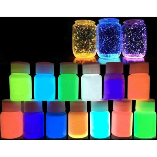 Retail 10g Luminous Sand Glow In The Dark Party DIY Bright Paint Star Wishing Bottle Fluorescent Particles Toys