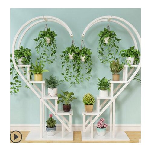 The living room household use pattern rack multilayer indoor special price balcony iron work circular buy content rack adornment