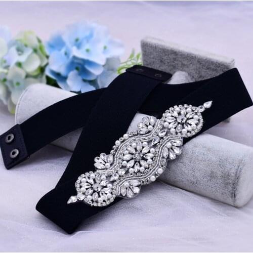 Rhinestone Applique Dress With Belt Evening Dresses Dresses Accessories For Women For Weddings Bridesmaid Wedding Belt Crystal