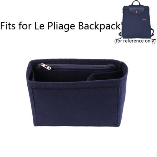 For Le Pliage Backpack Felt Cloth Insert Bag Organizer Makeup Handbag Organizer Travel inner Purse Portable Cosmetic Bag
