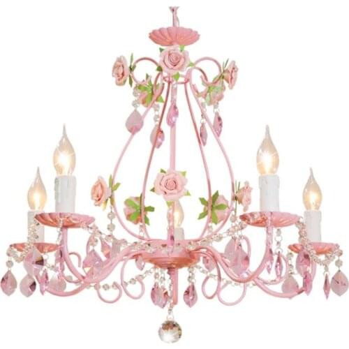 Bedroom Wedding Gifts Lamps and Lanterns Iron Crystal Chandelier Lighting Living Room Lighting Dining Clothing Shop Chandeliers