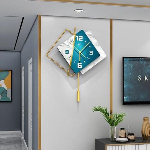 Light Luxury Living Room Wall Clock Creative Hotel Living Room Bedroom Home Decoration Art Clock Fashion Nordic Personality