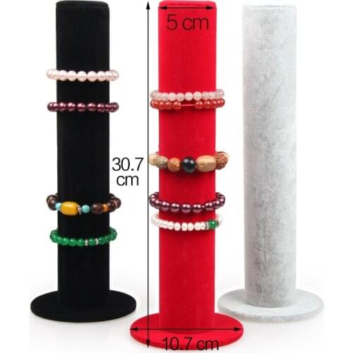 2017 Hot Selling 1pcs/lot Bracelet / Hair accessory Velvet Display Storage jewelry display organizer stand holder Free shipping
