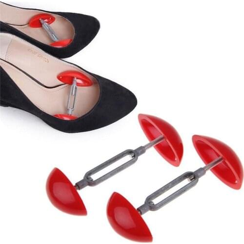 2 Pieces Shoes Stretcher Keepers Adjustable Plastic Women Mini Support Shoe Care Extender Shapers Expander Accessories