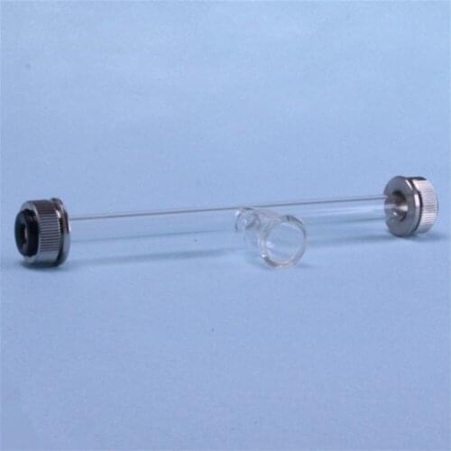 100mm/200mm Pomlarimeter Glassrohr/tube Rare Glass W/ CUP