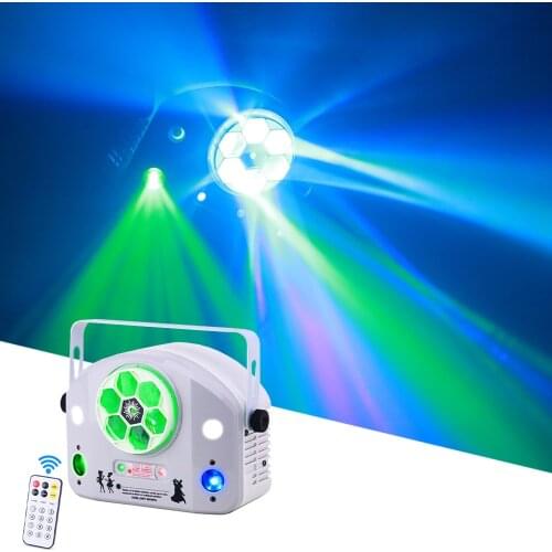 120W Disco RG Patterns Effect Lights Stage Remote Control Bee Eye Strobe Light DJ Club KTV Wedding Party Indoor Laser Projector