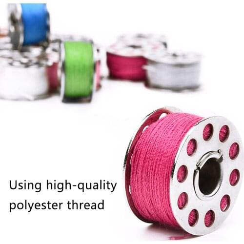 25pcs Sewing Thread Kit Reel Bobbin Line Shuttle Core DIY Apparel Embroidery Supplies for Sewing Machine