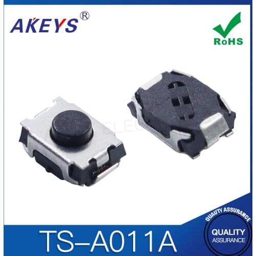 50PCS TS-A011A 3*4 Tact switch SMD/SMT vertical without column push button micro switch long life