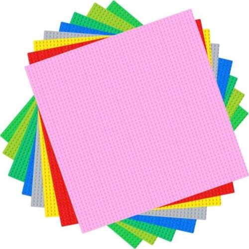 7 pcs Size 40*40cm with 50*50 Base Plate For Small Bricks Baseplate Board DIY Building Blocks Compatible with All For Children