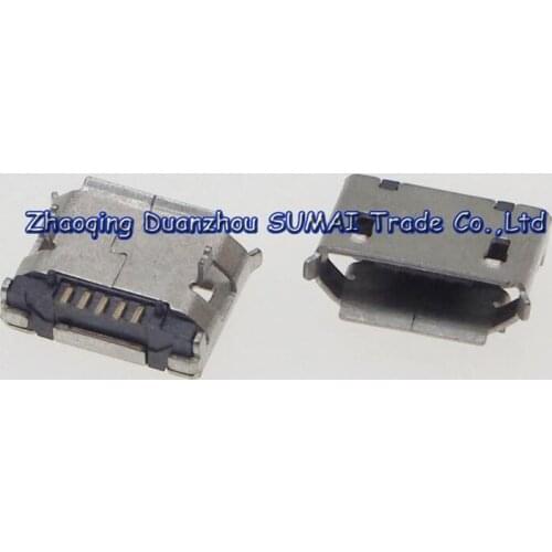95pcs/lot Widely Using micro 5P USB JACK female socket Connectors two dip feet short pin