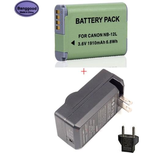 Banggood 3.6V 1910mAh NB-12L NB12L NB 12L Camera Battery For Canon PowerShot G1 X Mark II N100 VIXIA Mini X Camcorders
