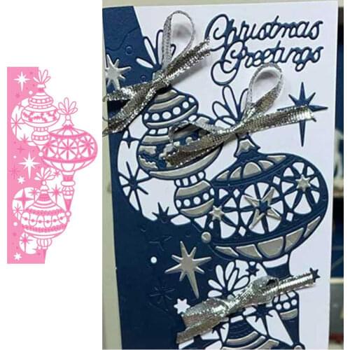 Bauble Edger 2021Arrival New Metal Cutting Dies Scrapbook Diary Decoration Stencil Embossing Template Diy Greeting Card Handmade