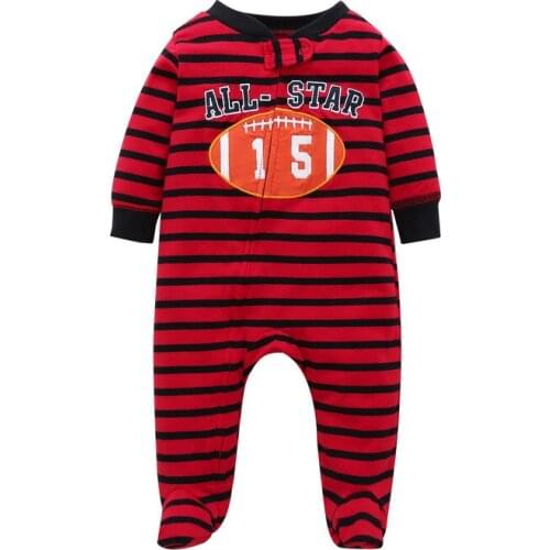 2018 Newborn Toddler Infant Baby Boy Girl Warm Long Sleeve One Piece Zipper Casual Outfit Clothes Set