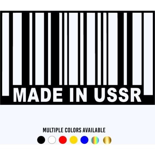 CK2457#15*24cm made in ussr funny car sticker vinyl decal silver/black car auto stickers for car bumper window car decorations