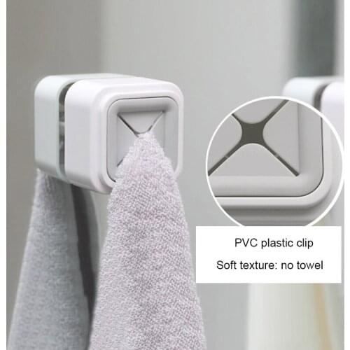 Towel Holder Self Adhesive Towel Plug Wall Window Bathroom Tool Kitchen Storage Hooks Washing Cloth Hanger Rack Towel Rack