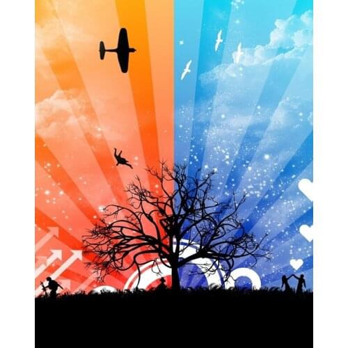 DIY Painting By Numbers Fantasy Tree Coloring By Numbers Adults Wall Art Canvas Picture Hand Painted Home Decoration Drawing