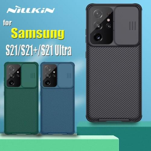 For Samsung S21 Ultra S21 Plus 5G Case Nillkin Slide Camera Protection Lens Protect Privacy Shockproof Cover for Galaxy S21 Capa
