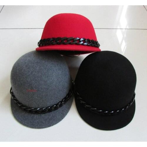 100 % Wool Fall Equestrian Hat Wool Knight Fedoras Cap Winter Wool Felt Fedora Hats Men Panama Jazz Trilby Caps B-8140
