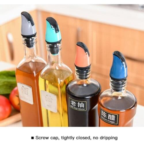 Gravity Induction Automatic Opening And Closing Kitchen Accessories Wine Bottle Stopper Universal Oil Bottle Pourer Stopper Hot