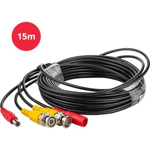 FUERS 15M 20M 25M 30M BNC Cable Video cable and power cable two-in-one integrated line For 4MP AHD Security Camera DVR Kit