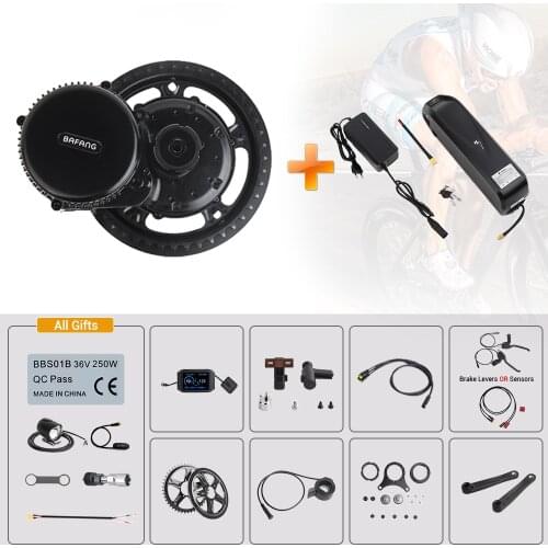 Bafang E-Bike BBS02B 48V 750W Mid Drive Electric Bicycle Conversion Kit 8FUN EBIKE Powerful Engine with 52V 14Ah Samsung Battery