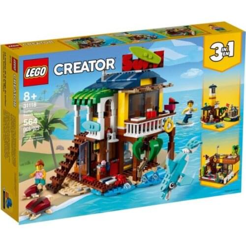 Lego 31118 Creator 3 in1 Surfer Beach House great birthday gift kids 564 pcs children fun toys imaginative creative bricks enjoy