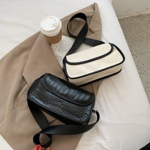 Fashion Alligator Pattern Shoulder Tote PU Retro Women Street Underarm Bags For Women 2021 New Fashion