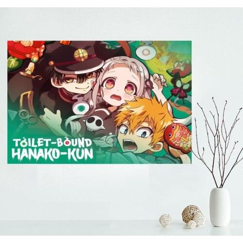 Custom High Quality Hanako Kun Canvas Painting Wall Silk Poster Cloth Print DIY Fabric Poster