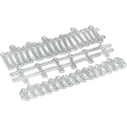 Carbon Steel Cartoon Fences Cutting Die Set Embossing Stencil Template Mold DIY Paper Art Craft Scrapbook Bookmark Greeting 090C