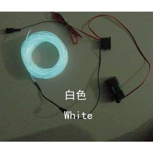 Show your time!!!! Tron dance!!!! Neon light sweing on clothes for dancing (15m el wire + 8AA battery case)+Free shipping