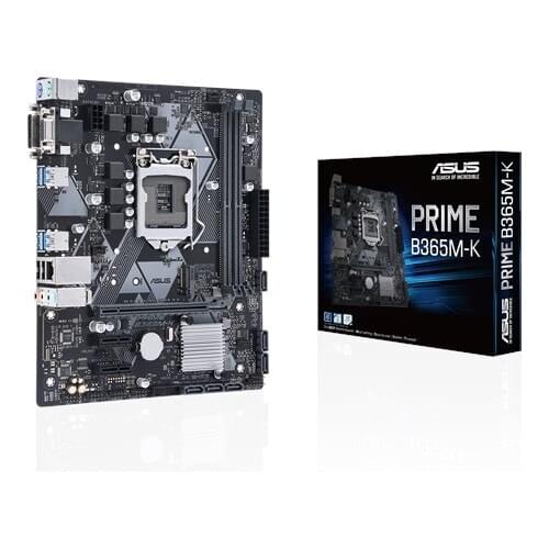 New ASUS PRIME B365M-K motherboard is equipped with LED lighting effects, DDR4 2666MHz, supports M.2, SATA 6Gbps