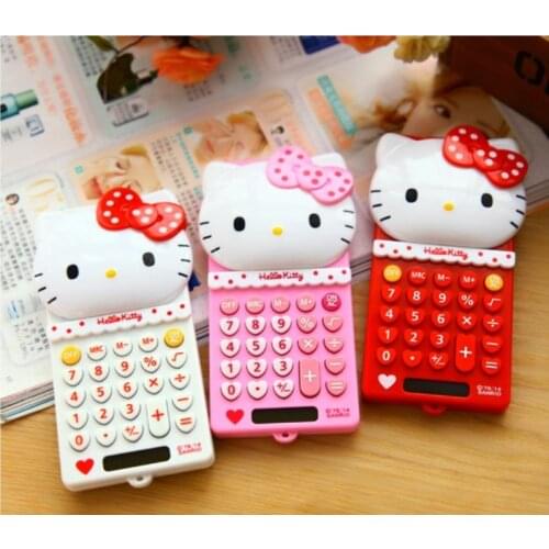 New Cute Stretch KT Basic Electronic Calculator 8 Digitals LY-KT969
