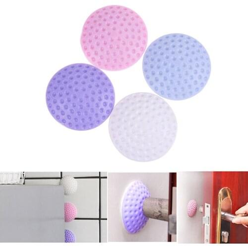 1PC Rubber Doorknob Shock Collision Rails Home Wall Thickening Door Fenders Handle Door Lock Protective Protection Wall Sticker