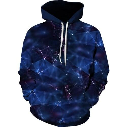 3D Nature Night Sky Autumn Harajuku Men and Women Hoodie Street Fashion Casual Long Sleeve Pullover Sweatshirt Men clothing Tops